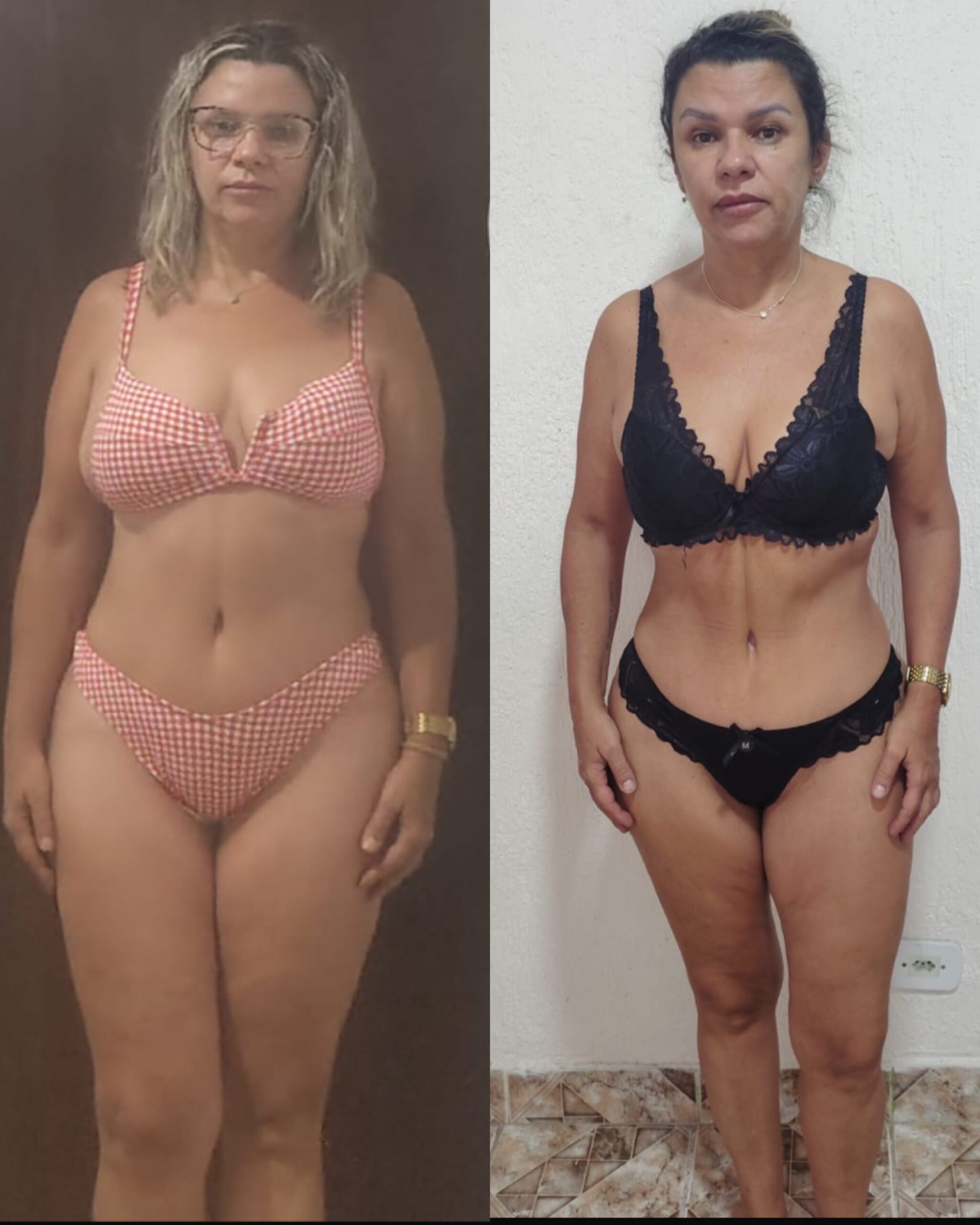Antes e depois de aluna da Ana Alves