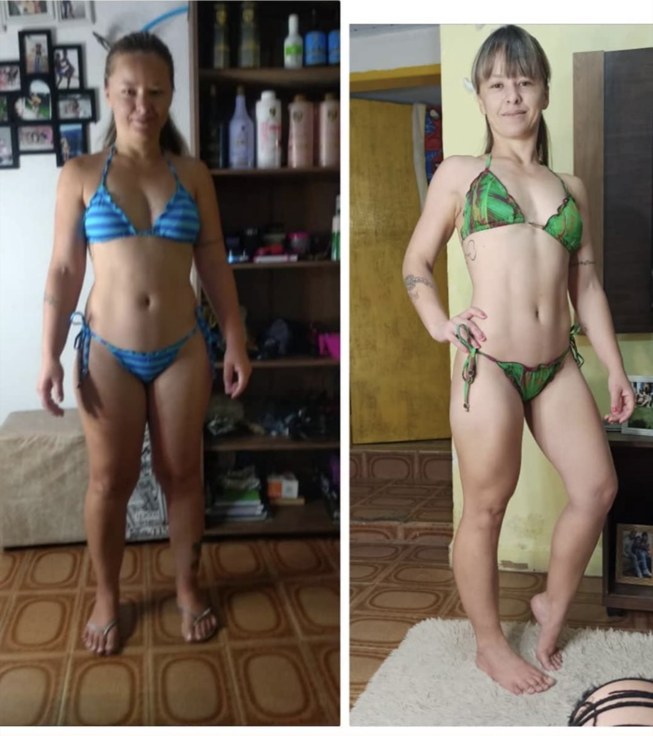 Antes e depois de aluna da Ana Alves