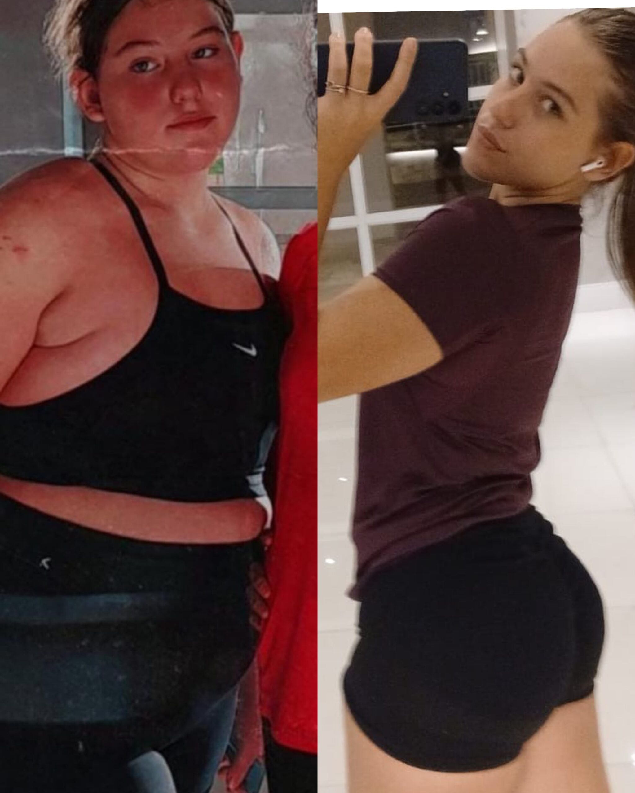Antes e depois de aluna da Ana Alves